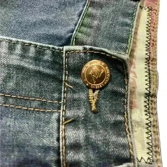 Winchester American Sz36 Men Jeans Stars And Strips Western Classic - Picture 9 of 15